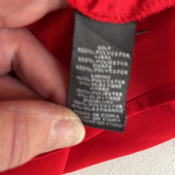 Vince Camuto size 14 red V-neck dress short sleeve with back zip NWOT - Picture 10 of 11